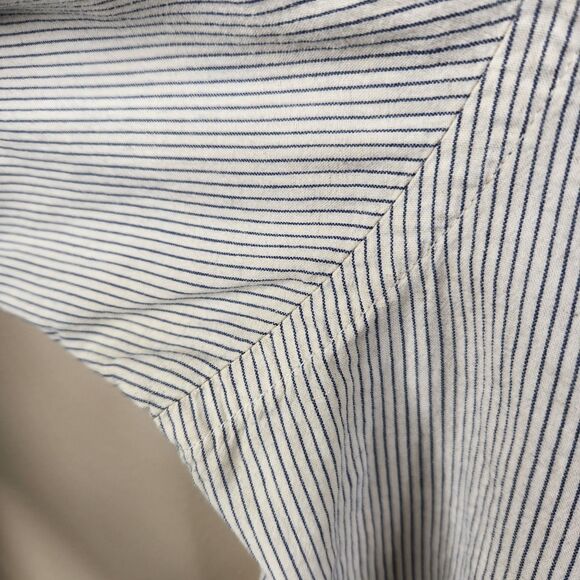 Taylor Stitch Long Sleeve Handmade Striped Single Pocket Button Down Shirt 44 - Picture 6 of 6